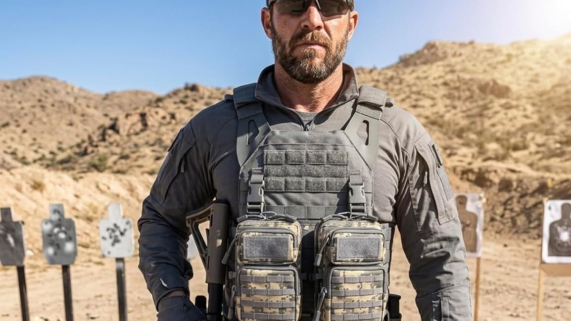 ACU MOLLE organizer pouch shown in everyday carry